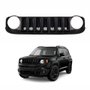 Grade Radiador Jeep Renegade 2015 Até 2018 Com Frisos Black Piano - Completa