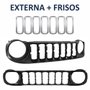 Grade Radiador Jeep Renegade 2015 Até 2018 Com Frisos Cromados - Completa