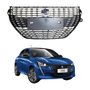 Grade Radiador Peugeot 208 2021 Até 2023 Com Detalhes Cromado