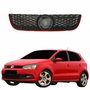 Grade Radiador Vw Polo 2007 Até 2015 Com Friso Vermelho