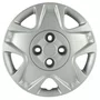 Kit 4 Calotas Aro 14 Prata Fiesta Hatch e Sedan 2011 a 2012