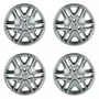 Kit 4 Calotas Aro 14 Prata Renault Kwid 2018 2019 2020 Grid - Referência: 877CP-Pta-E