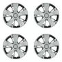 Kit 4 Calotas Aro 14 Prata Nissan New March 2015 2016 2017 2018 Grid - Referência: 451AR-Pta-E
