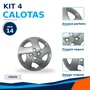 Kit 4 calotas aro 14p prata mod mobi 2019/20