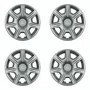 Kit 4 Calotas Aro 15 Prata Renault Sandero e Logan 2015 2016 2017 2018 Grid - Referência: 876AR-Pta-E