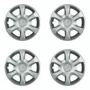 Kit 4 Calotas Aro 15 Prata Renault Sandero Mégane e Logan 2014 2015 Grid - Referência: 874AR-Pta-E