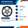 Kit 4 Calotas Aro 15 Preto e Prata Fiat Argo 2023 Grid - Referência: 297CP-Pbp-E