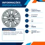 Kit 4 Calotas Aro 15 Prata Saveiro 2017 a 2018