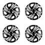 Kit 4 calotas aro 15p preto/prata mod onix 2023/24