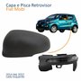 Kit Capa Com Pisca Retrovisor Fiat Mobi 2014 Até 2022 Lado Esquerdo Motorista