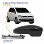 Kit Capa Com Pisca Retrovisor Vw Fox 2013 2014 2015 2016 Texturizado Lado Direito Passageiro