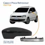 Kit Capa Com Pisca Retrovisor Vw Fox 2013 2014 2015 2016 Texturizado Lado Esquerdo Motorista