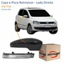 Kit Capa Com Pisca Retrovisor Vw Fox 2013 Até 2016 Liso Lado Direito Passageiro