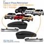 Kit Capa Com Pisca Retrovisor Vw Fox Gol Saveiro Voyage G6 2013 2014 2015 2016 Golf Up 2013 2014 Liso