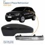 Kit Capa Com Pisca Retrovisor Vw Gol G6 2013 2014 2015 2016 Liso Lado Esquerdo Motorista