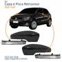 Kit Capa Com Pisca Retrovisor Vw Gol G6 2013 2014 2015 2016 Texturizado