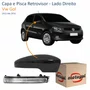 Kit Capa Com Pisca Retrovisor Vw Gol G6 2013 Até 2016 Liso Lado Direito Passageiro
