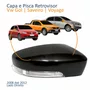 Kit Capa Com Pisca Retrovisor Vw Gol Saveiro Voyage 2008 Até 2012 Liso Lado Direito Passageiro