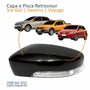 Kit Capa Com Pisca Retrovisor Vw Gol Saveiro Voyage 2008 Até 2012 Liso Lado Esquerdo Motorista