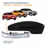 Kit Capa Com Pisca Retrovisor Vw Gol Saveiro Voyage G5 2008 2009 2010 2011 2012 Texturizado Lado Direito Passageiro