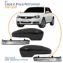 Kit Capa Com Pisca Retrovisor Vw Golf 2013 2014 Liso