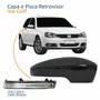 Kit Capa Com Pisca Retrovisor Vw Golf 2013 2014 Texturizado Lado Direito Passageiro