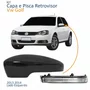 Kit Capa Com Pisca Retrovisor Vw Golf 2013 2014 Texturizado Lado Esquerdo Motorista