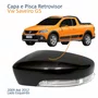 Kit Capa Com Pisca Retrovisor Vw Saveiro G5 2009 2010 2011 2012 Liso Lado Esquerdo Motorista