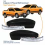 Kit Capa Com Pisca Retrovisor Vw Saveiro G5 2009 2010 2011 2012 Texturizado