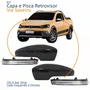 Kit Capa Com Pisca Retrovisor Vw Saveiro G6 2013 2014 2015 2016 Texturizado