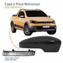 Kit Capa Com Pisca Retrovisor Vw Saveiro G6 2013 2014 2015 2016 Texturizado Lado Direito Passageiro