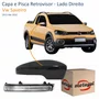 Kit Capa Com Pisca Retrovisor Vw Saveiro G6 2013 Até 2016 Liso Lado Direito Passageiro
