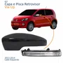 Kit Capa Com Pisca Retrovisor Vw Up 2013 2014 Liso Lado Esquerdo Motorista