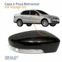 Kit Capa Com Pisca Retrovisor Vw Voyage 2008 2009 2010 2011 2012 Liso Lado Direito Passageiro