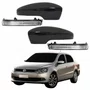 Kit Capa Com Pisca Retrovisor Vw Voyage G6 2013 2014 2015 2016 Liso