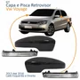 Kit Capa Com Pisca Retrovisor Vw Voyage G6 2013 2014 2015 2016 Liso