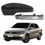 Kit Capa Com Pisca Retrovisor Vw Voyage G6 2013 2014 2015 2016 Liso Lado Esquerdo Motorista