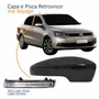 Kit Capa Com Pisca Retrovisor Vw Voyage G6 2013 2014 2015 2016 Texturizado Lado Direito Passageiro