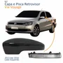Kit Capa Com Pisca Retrovisor Vw Voyage G6 2013 2014 2015 2016 Texturizado Lado Esquerdo Motorista