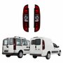 Kit de Lanterna Fiat Doblô Fiorino 2010 Até 2020 Bicolor Fumê 3 Furos