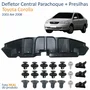 KIT Defletor Central Parachoque Dianteiro Toyota Corolla 2003 Até 2008 + Presilhas