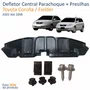 KIT Defletor Central Parachoque Dianteiro Toyota Corolla Fielder 2003 Até 2008 + Presilhas