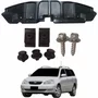 KIT Defletor Central Parachoque Dianteiro Toyota Fielder 2003 Até 2008 + Presilhas