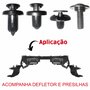 Kit Defletor Parachoque Dianteiro Honda Civic 2012 2013 2014 2015 2016 Com Presilhas