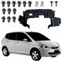 Kit Defletor Parachoque Dianteiro Honda Fit 2003 2004 2005 2006 2007 Com Presilhas