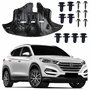Kit Defletor Parachoque Dianteiro Hyundai Tucson 2018 2019 2020 2021 Com Presilhas