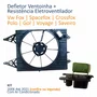 Kit Defletor Ventoinha Vw Fox Spacefox Polo 2006 Até 2012 Gol Voyage Saveiro 2009 Até 2021 Com Resistência