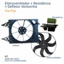Kit Eletroventilador + Defletor Ventoinha Vw Fox 2006 Até 2012 Com Resistência
