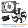Kit Eletroventilador + Defletor Ventoinha Vw Fox Spacefox Polo 2006 Até 2012 Gol Voyage Saveiro 2009 Até 2021 Com Resistência