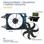 Kit Eletroventilador + Defletor Ventoinha Vw Polo 2006 Até 2012 Com Resistência